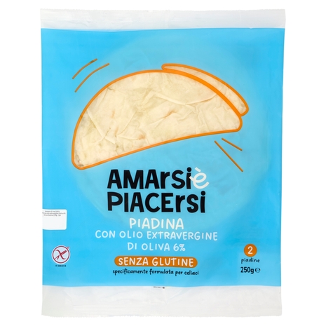 Amarsi è Piacersi Piadina con Olio Extravergine di Oliva Senza Glutine 2 x 125 g